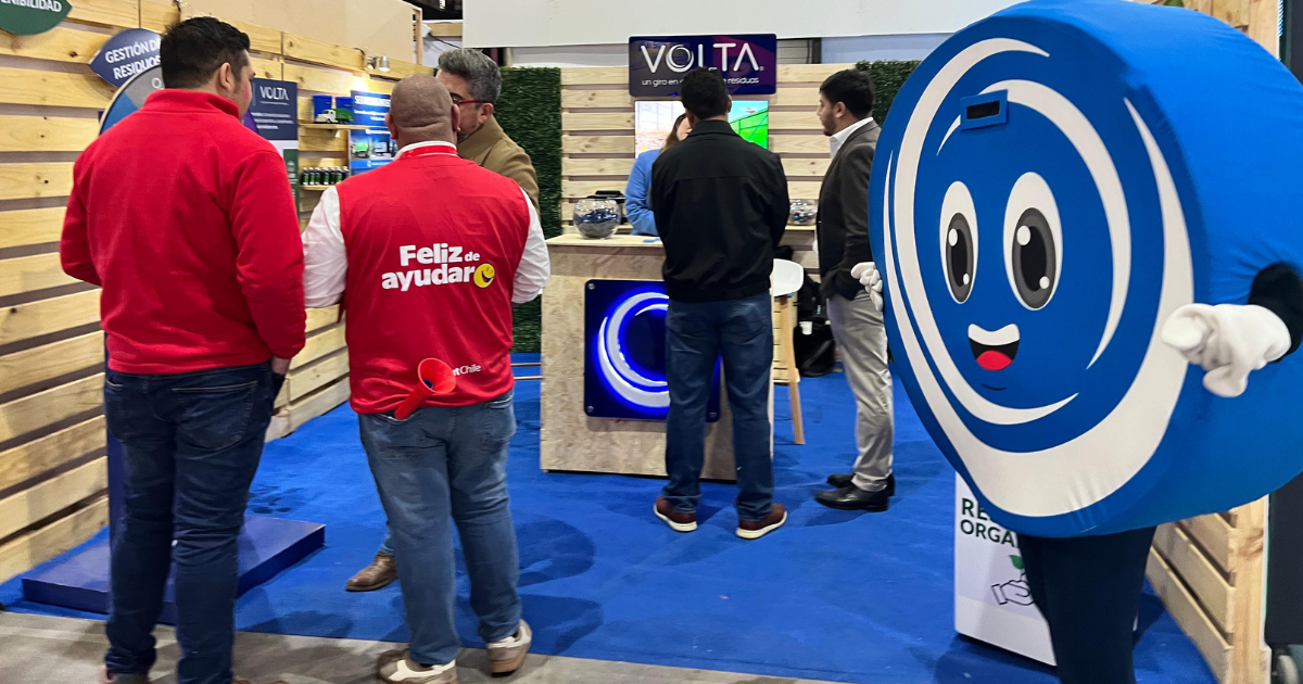 VOLTA transformando residuos en valor en el sector retail con Economía Circular en Chile.