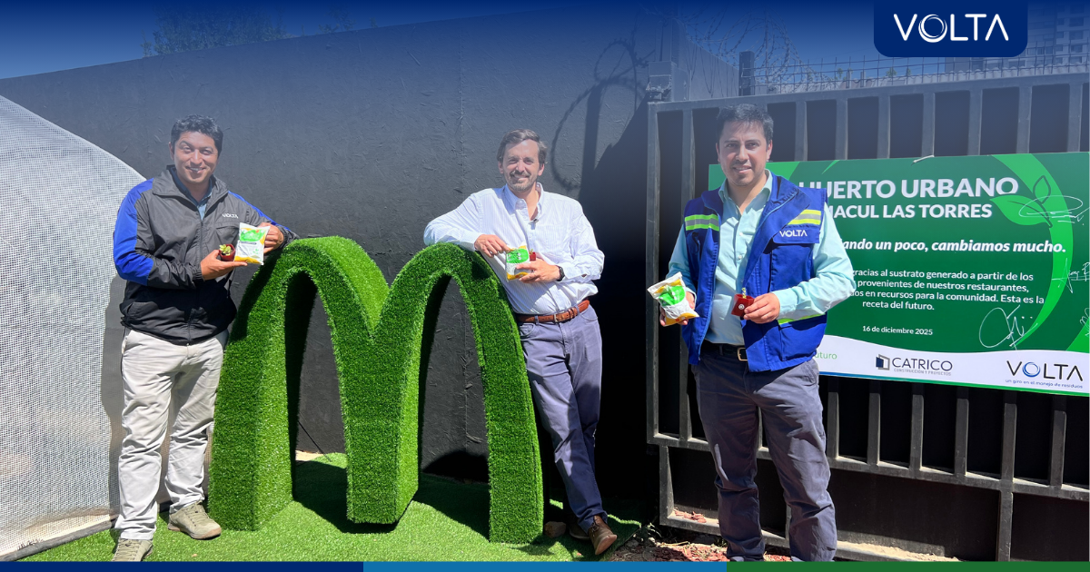 Inauguración del huerto urbano McDonald’s junto a VOLTA en la comuna de Macul