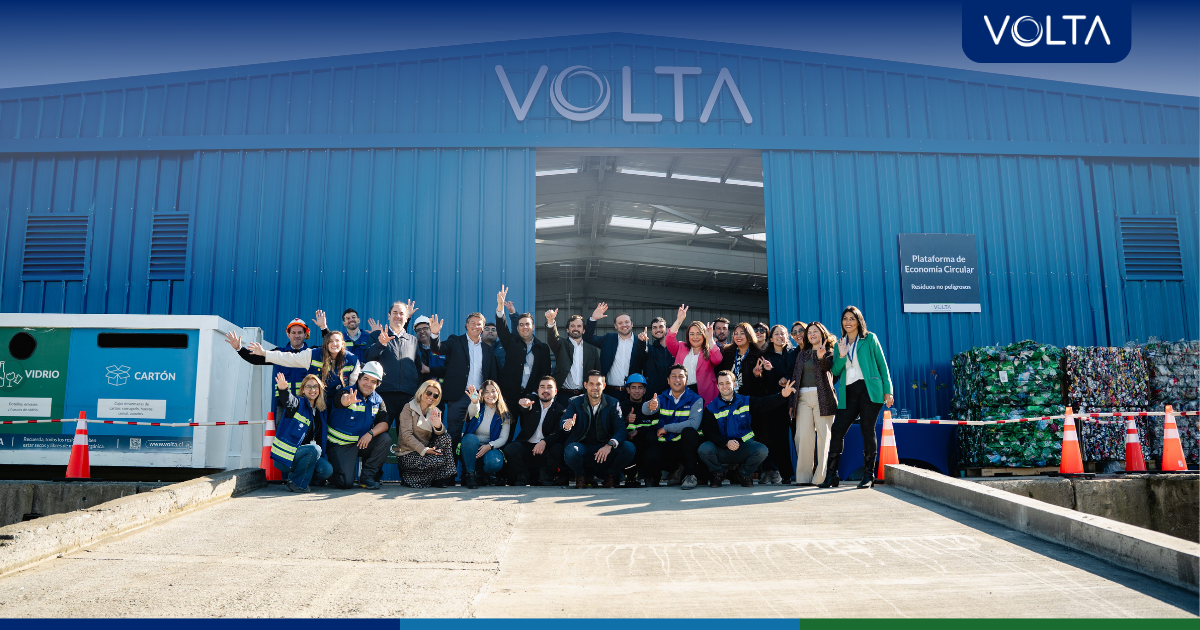Equipo VOLTA durante inauguración de Plataforma de Economía Circular PEC Talcahuano